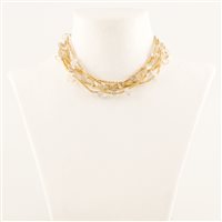 Collana House of Tuhina Donna in Lega metallica TH-N479G-SV-54